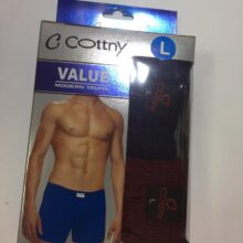 شورت مردانه برند Cottny نخ پنبه بسته 2 عددی