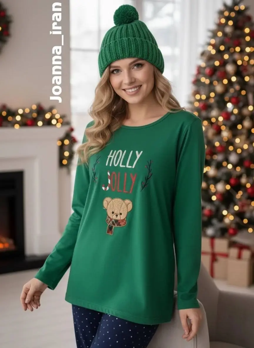 ست بلوز شلوار زنانه نخی برند Joanna کد F208268H