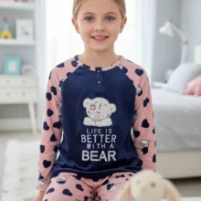 ست مخمل دخترانه کد F84576 تک رنگ